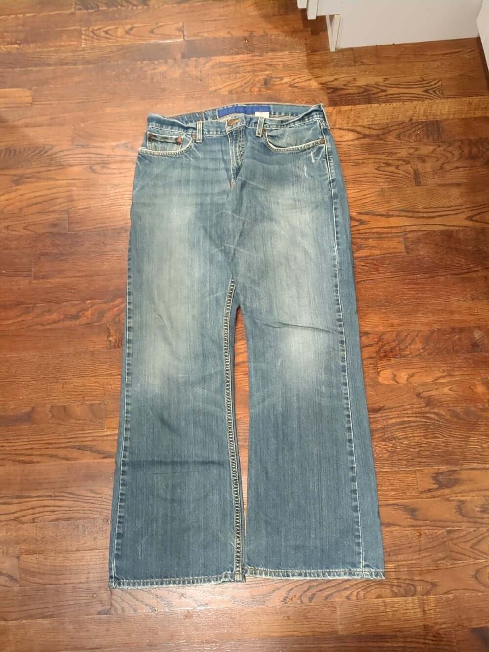 Levi's 527 Low Boot Cut Jeans W34 L32 Blue Denim Cotton